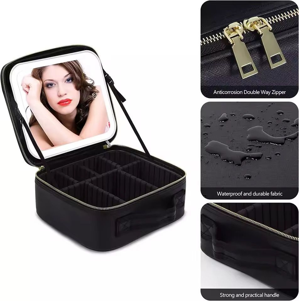 Portable LED smart Makeup travel bag