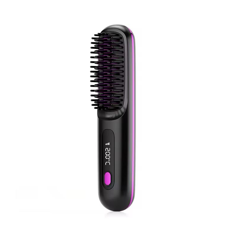 Portable wireless hair straightening