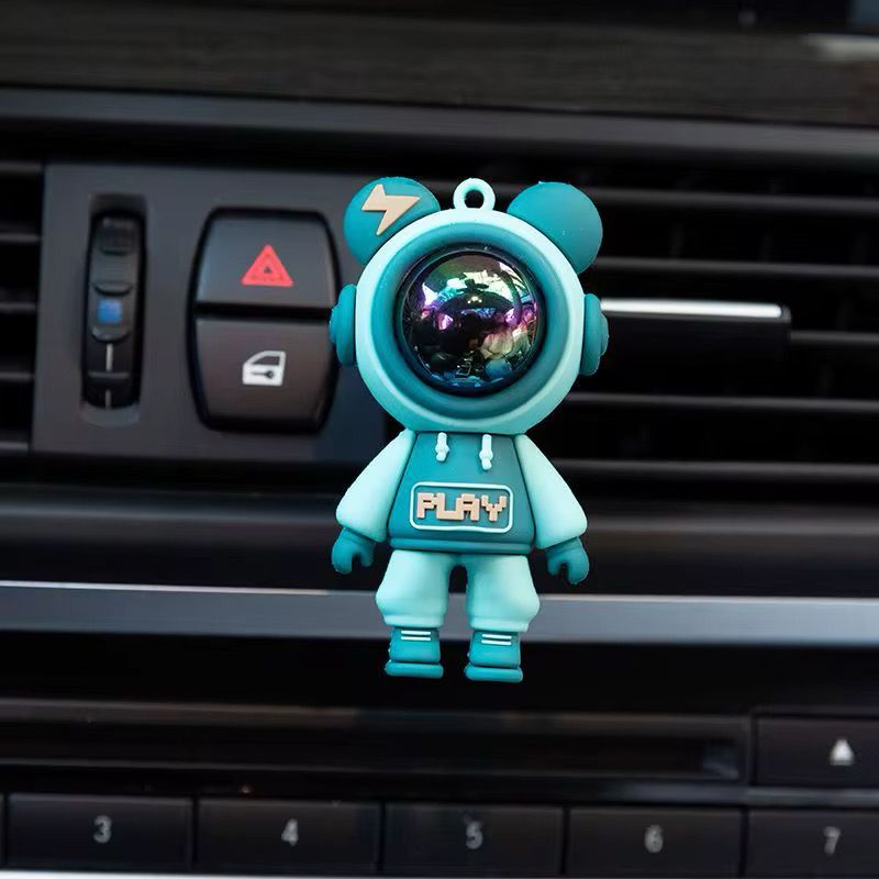 Cute funny cartoon astronaut figurines solid