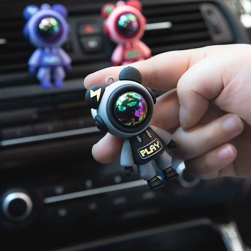 Cute funny cartoon astronaut figurines solid