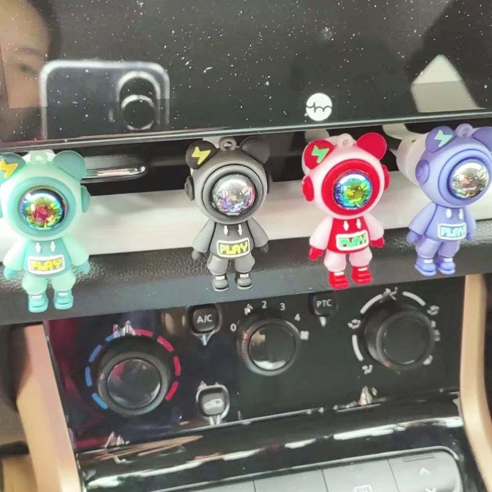 Cute funny cartoon astronaut figurines solid