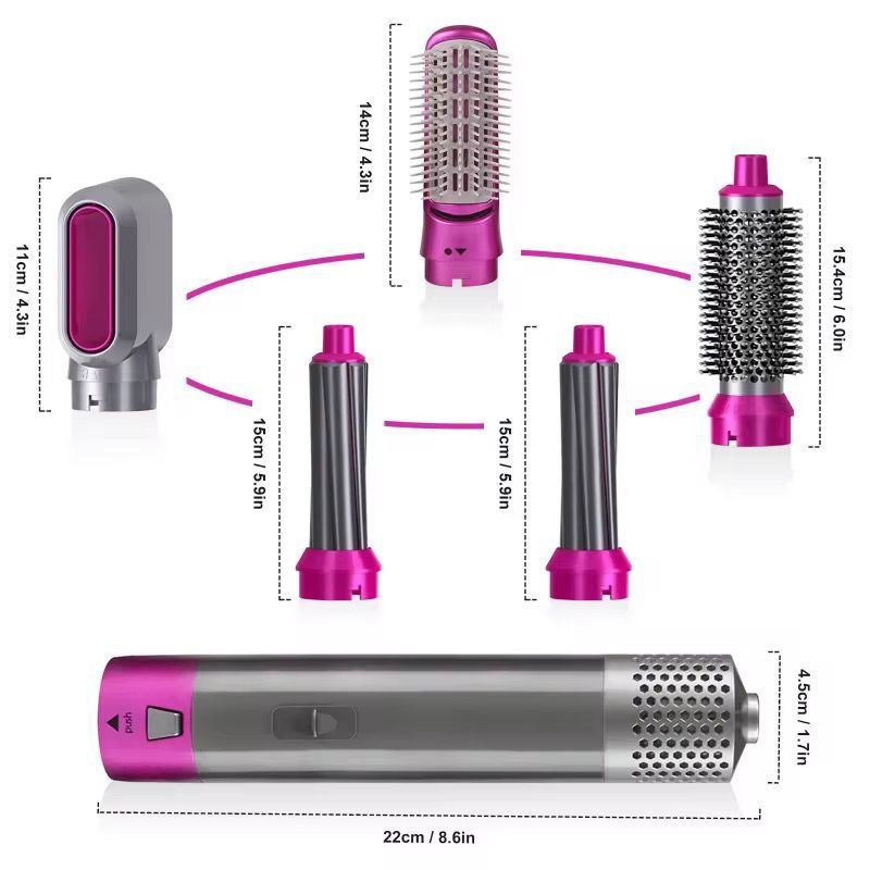 5 in 1 multi-functional hot hair set high-power
