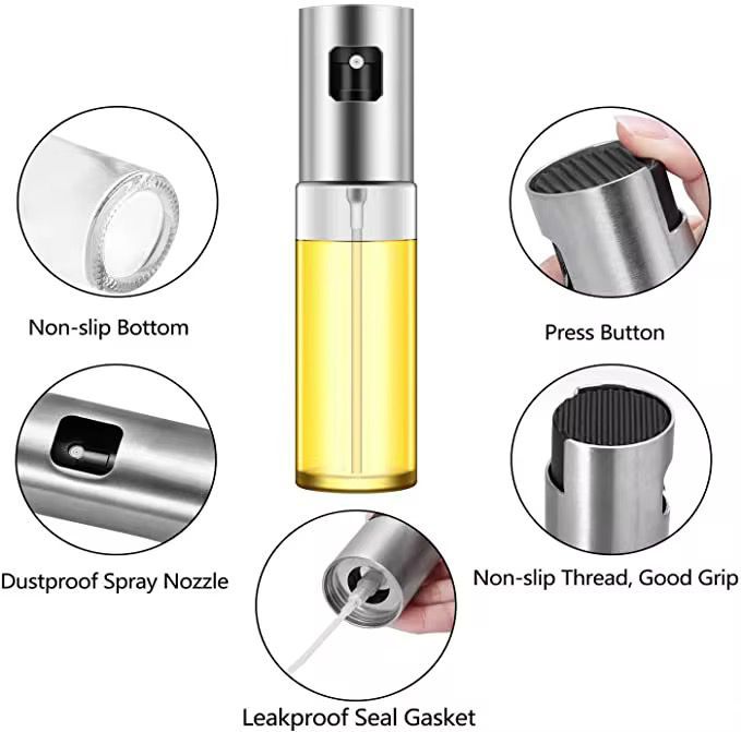 Kitchen oil spray glass