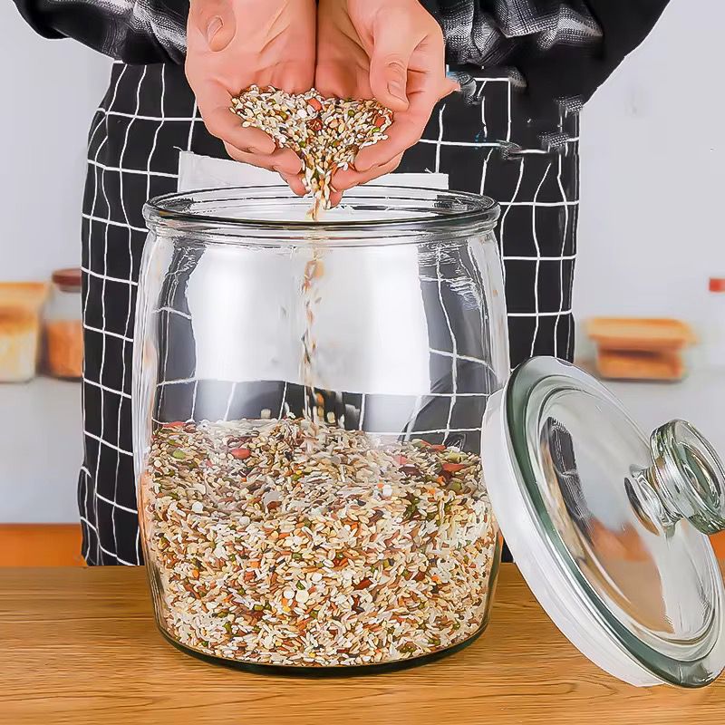 Large Glass food storage kitchen