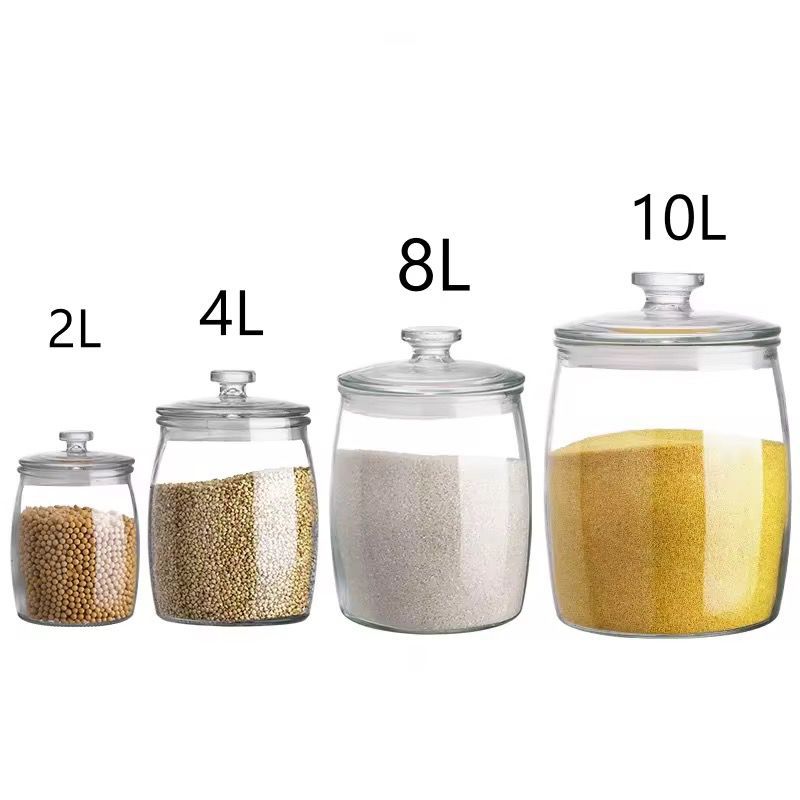 Large Glass food storage kitchen