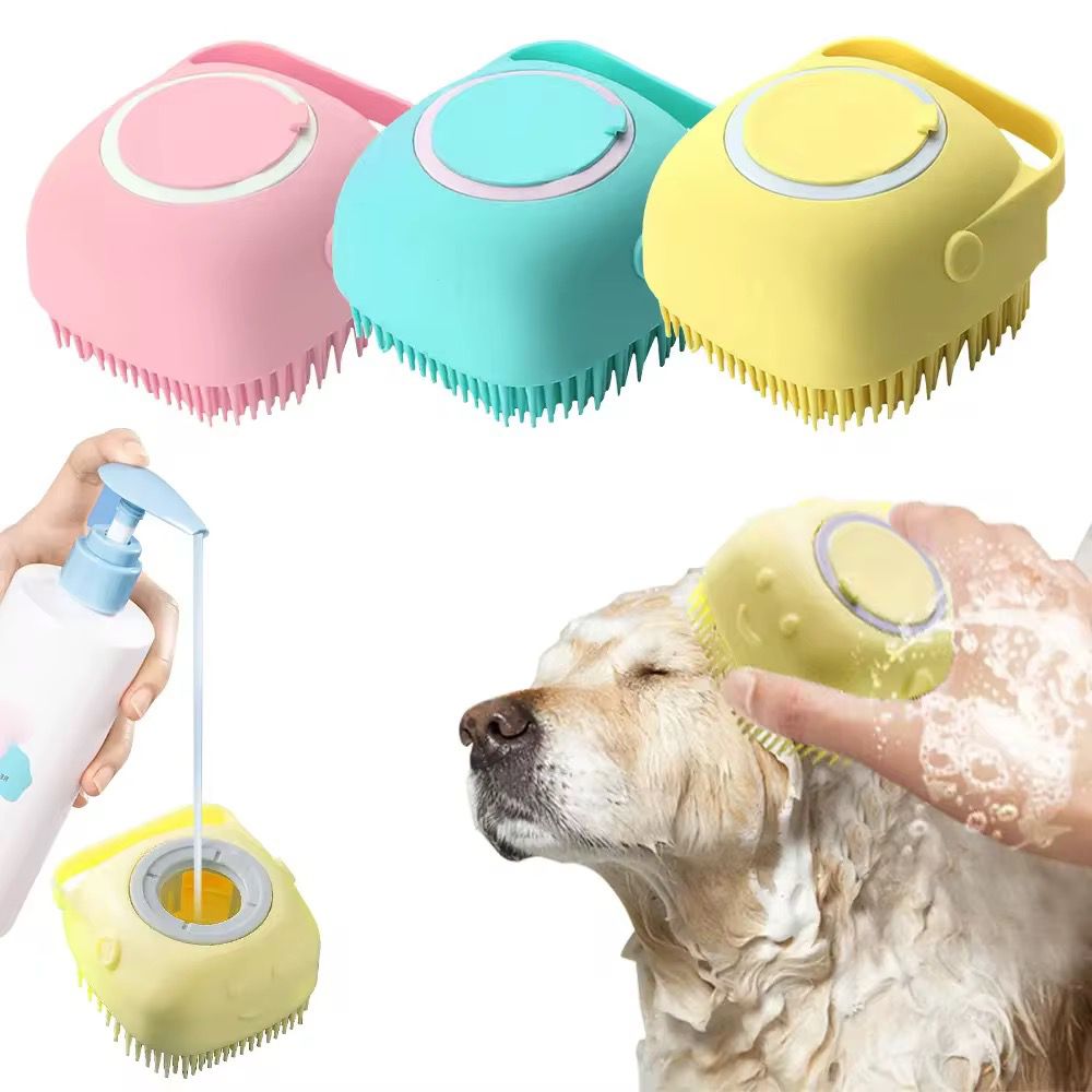 Pet shower brush